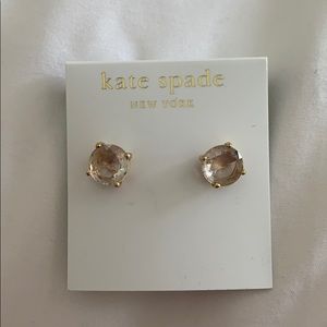 Kate spade clear stud earrings